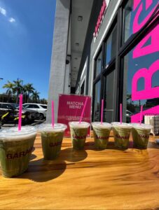 Influencer event — custom branded drinks, Garage Clothing x Cafering Events Miami