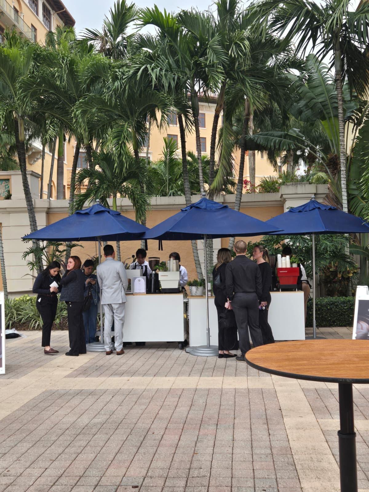 Cafering coffee cart at Biltmore Coral Gables — 400 guests served with zero long lines