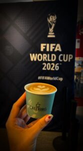 Cafering coffee service at FIFA World Cup executive offices Miami — 500 employees appreciation event