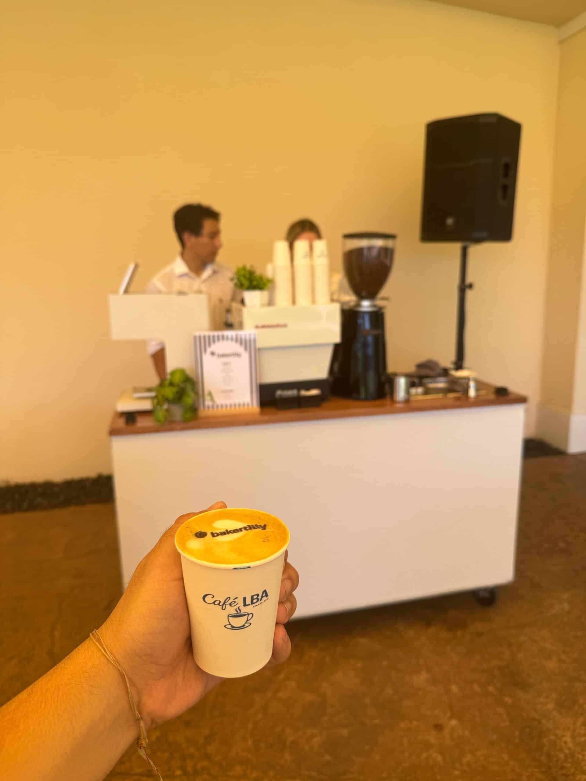 Cafering coffee cart set up for a golf tournament at Trump National Doral